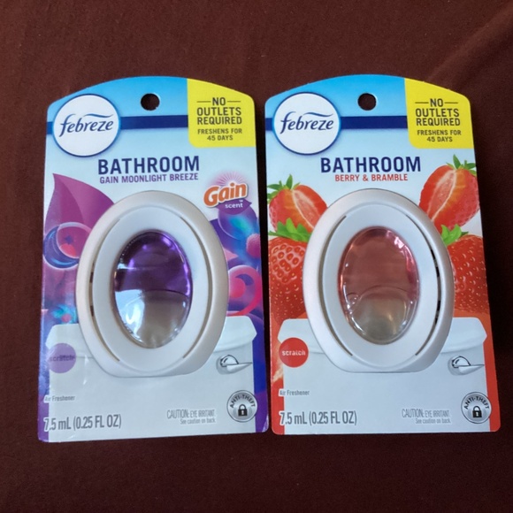 Febreze Bathroom/Small Spaces Berry & Bramble / Gain Moonlight Breeze NEW - Picture 1 of 7